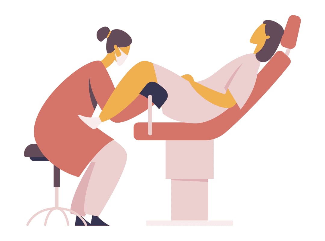 Treatment step: After treatment, we perform gentle massage to refine the shape and confirm balance.