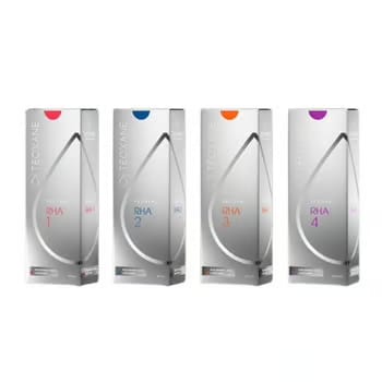 Teosyal hyaluronic acid filler boxes, four colors