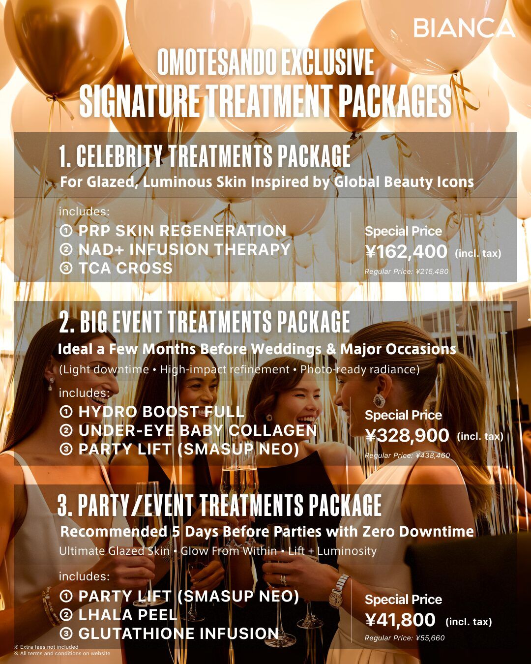 【Omotesando Exclusive】Signature Treatment Packages