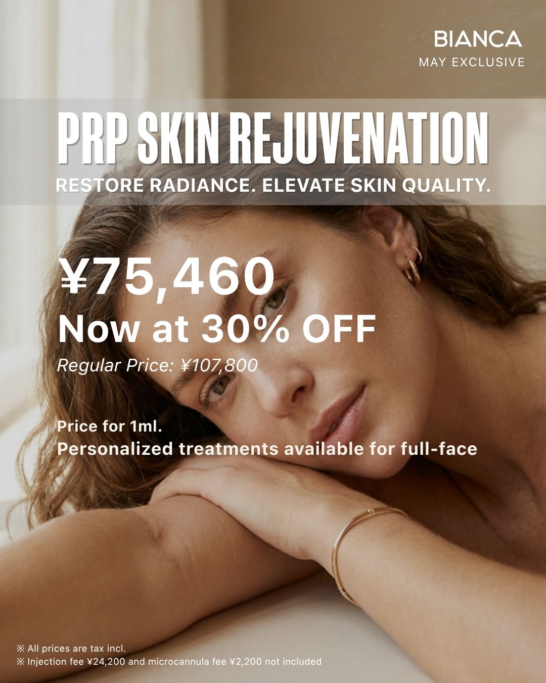 【May Exclusive】PRP Skin Rejuvenation: Restore Radiance. Elevate Skin Quality.
