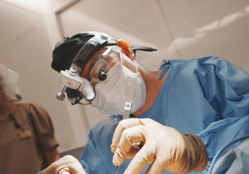 Dr. Nakao performing surgery