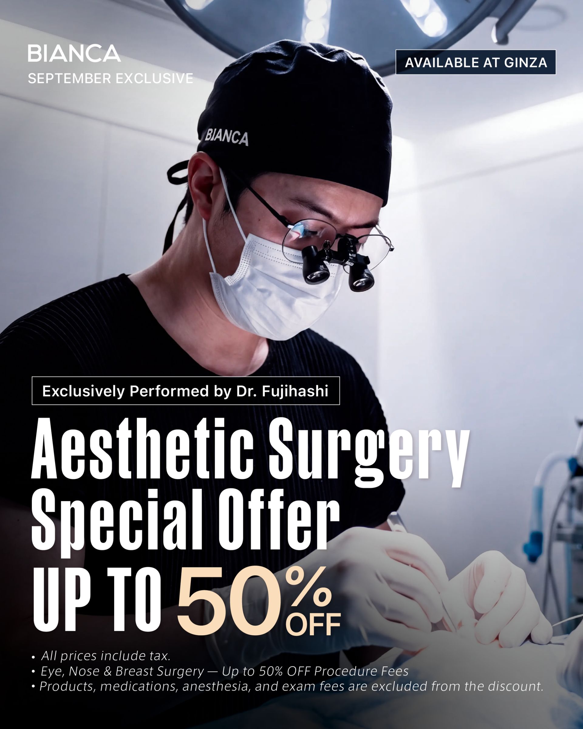 【September Exclusive】All Surgeries at half price!!!