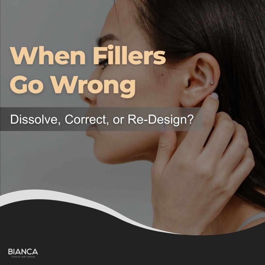 Guide on handling dermal filler complications, dissolving, correcting, and re-designing treatments at BIANCA CLINIC.