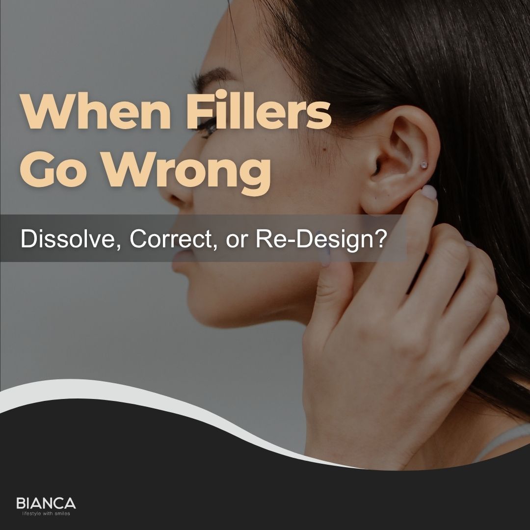 Guide on handling dermal filler complications, dissolving, correcting, and re-designing treatments at BIANCA CLINIC.
