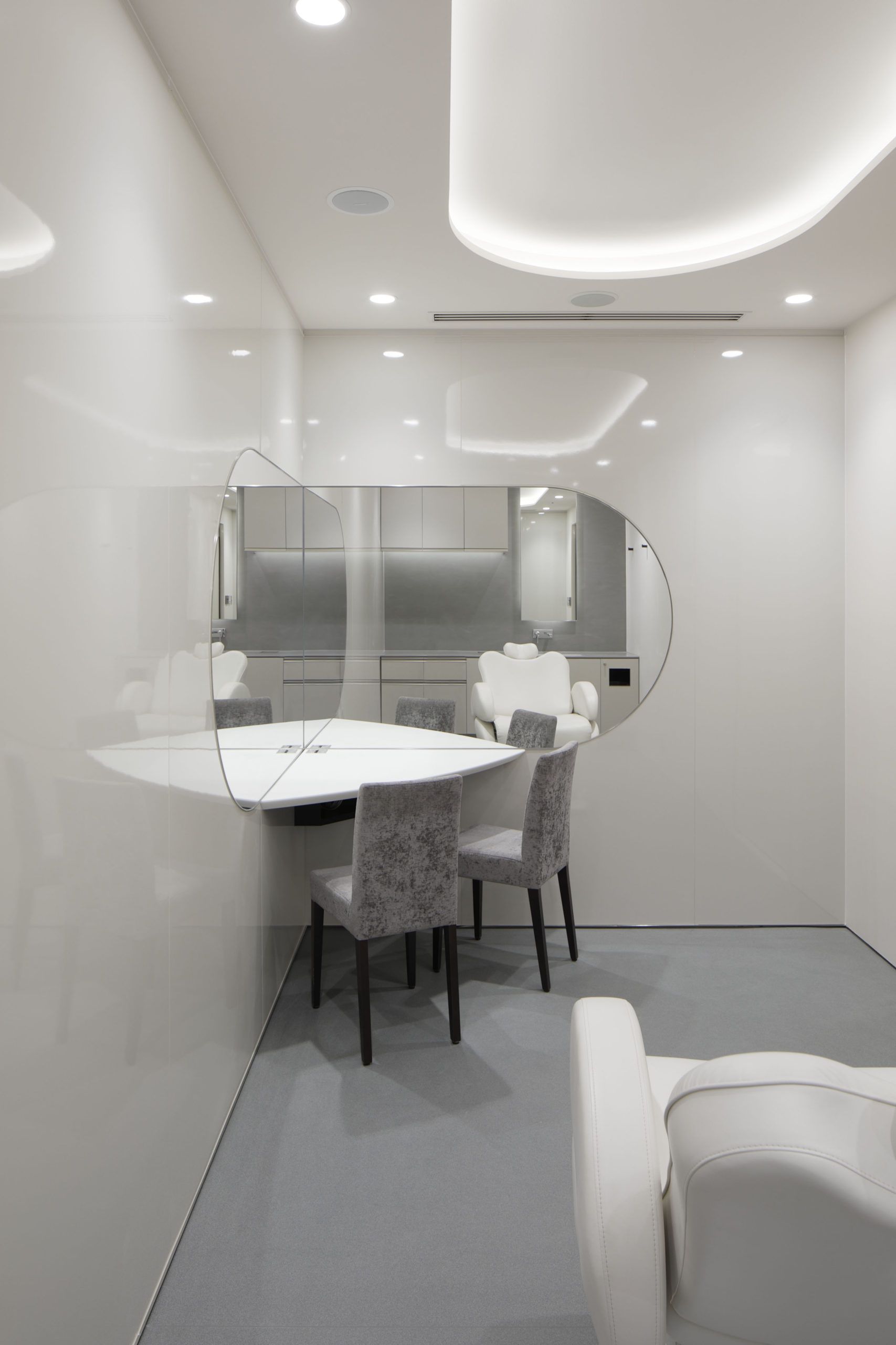 bianca clinic's makeup booth
