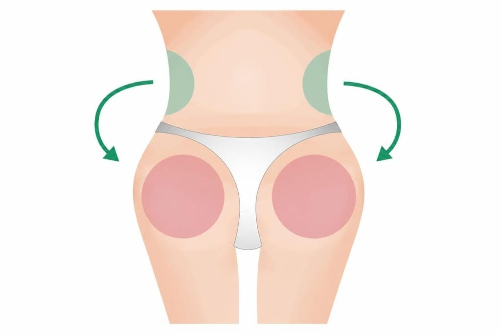 Brazilian Butt Lift with abdominal fat transfer