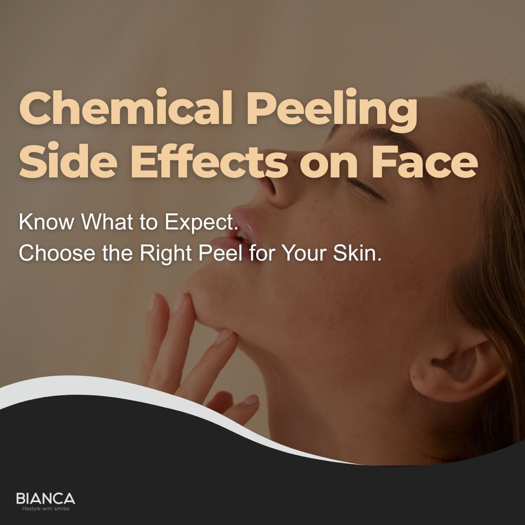 Chemical peeling side effects on the face